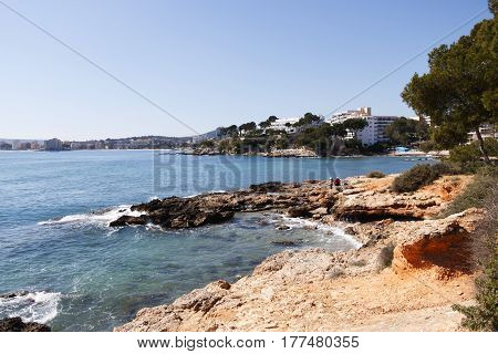 costa de la calma en Mallorca primavera.