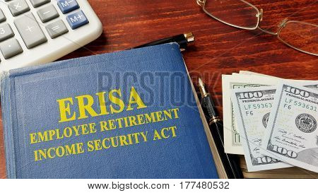 Book with title Employee Retirement Income Security Act (ERISA).