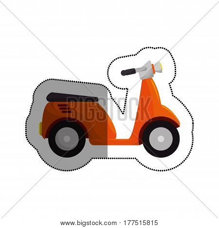 scooter vehicle isolated icon vector illustration design