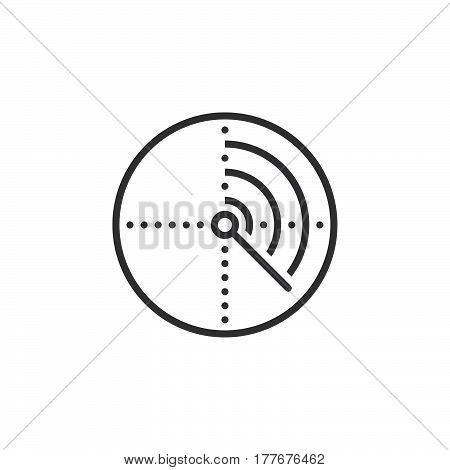 Radar Line Icon Vector & Photo (Free Trial) | Bigstock