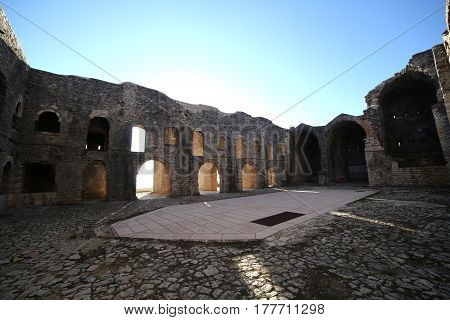 Inner Courtyard Of An Ancient Fort Of World War I