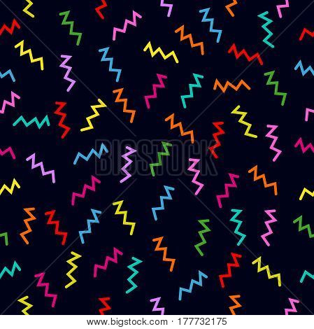 Abstract geometric background for fashion and web design. 1980s-1990s motifs.