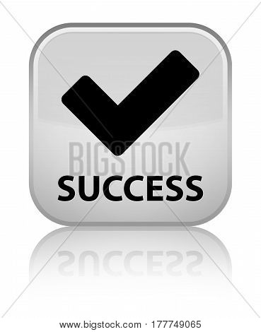 Success (validate Icon) Special White Square Button