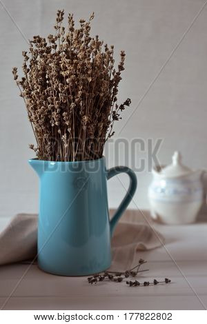 Lavender aromatherapy Dry lavender bouquet. Home decor