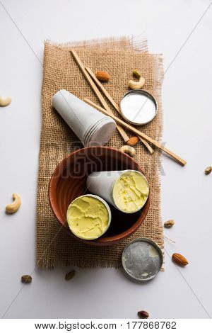 rajwari or rajwadi sweet kesar badam pista kulfi or ice cream candy