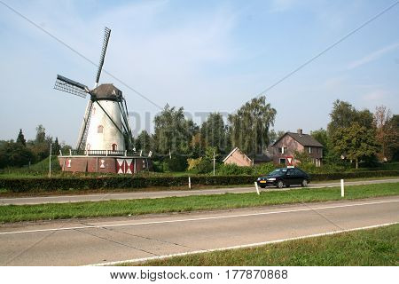 Netherlands Cuijk july 2016: Windmill Jan van Cuijck