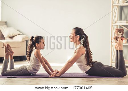Mom Daughter Doing Image & Photo (Free Trial) | Bigstock