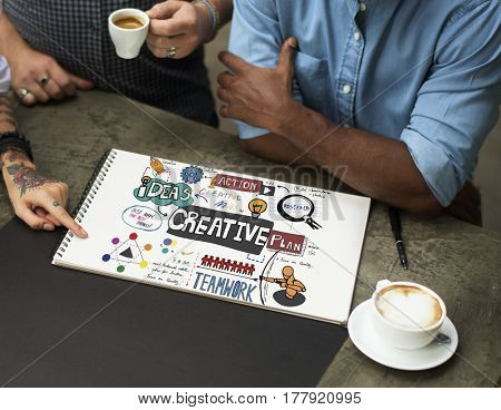 Creative Process Development Ideas Diagram 