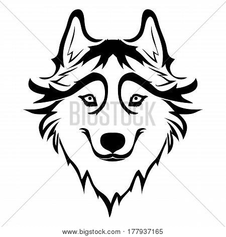 Husky Dog Sketch.