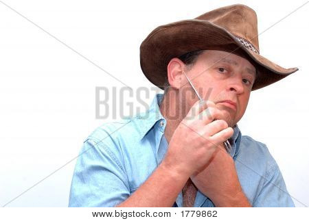 Cowboy barbering
