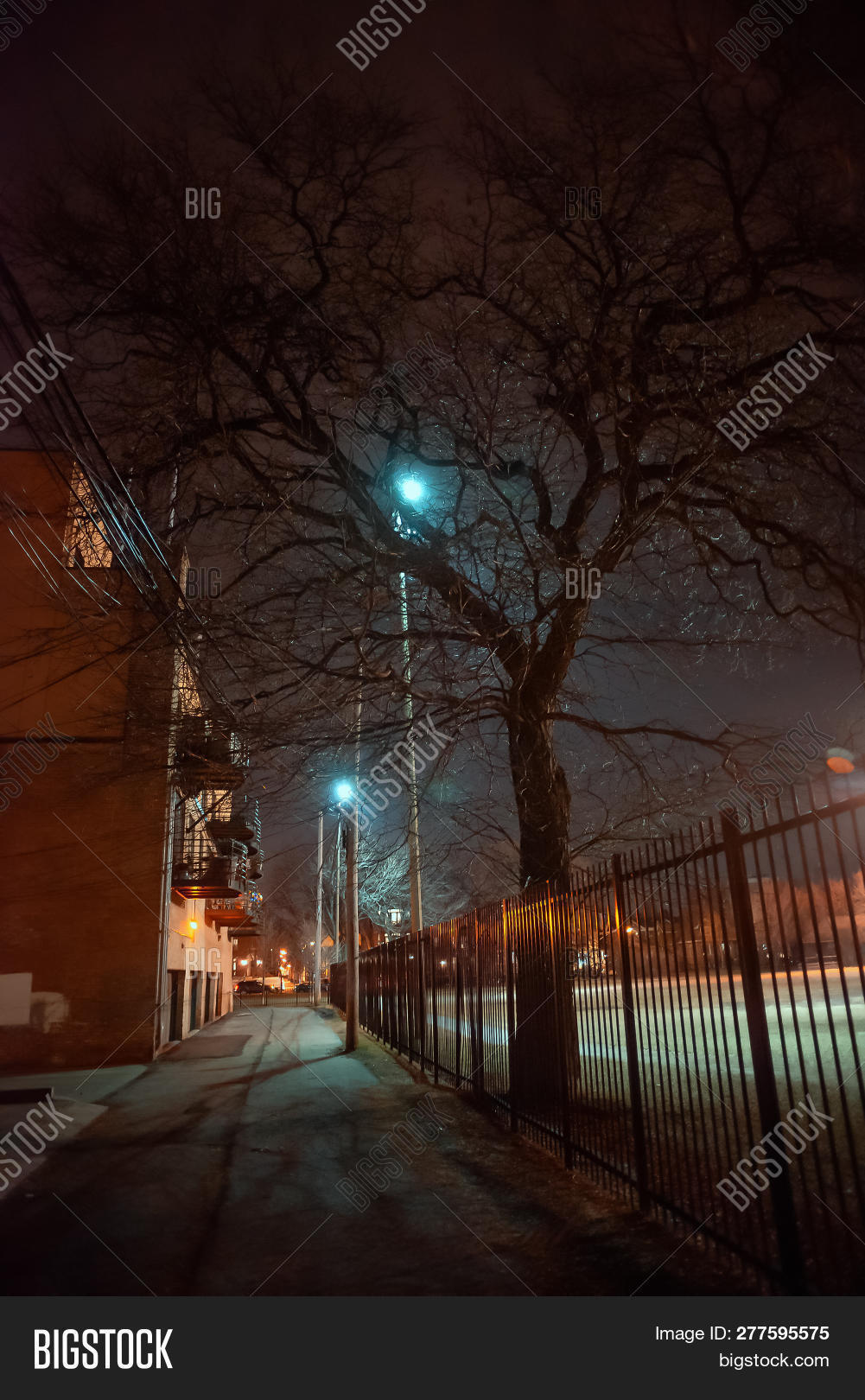 Dark City Alley Scary Image Photo Free Trial Bigstock
