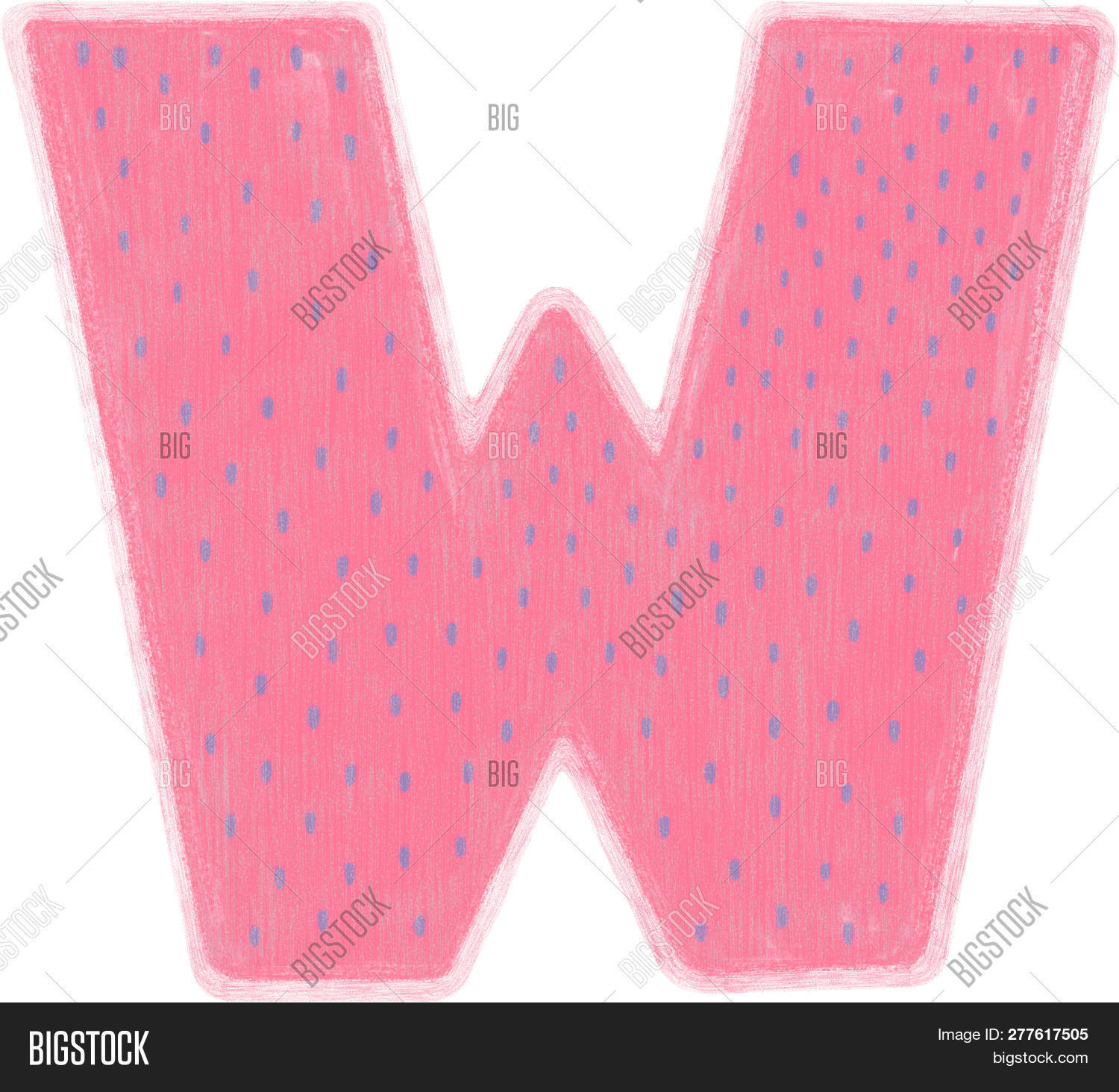 Letter W Colorful Image Photo Free Trial Bigstock