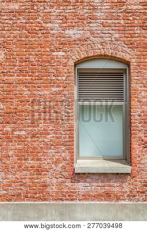 Brick Wall Of Architecture For Background, Noritake In Japan
