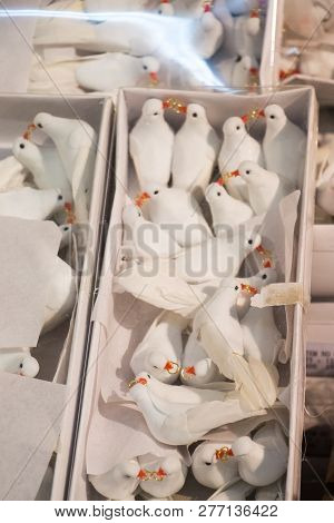 Artificial Bird Made Out Of Colored Handicrafts Elements