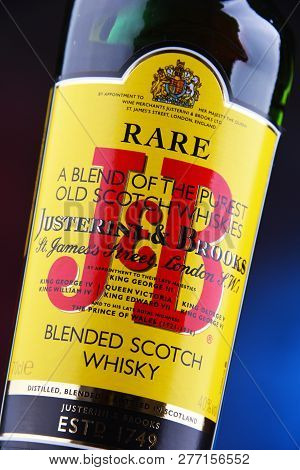 Bottle Of J&b Rare Blended Scotch Whisky