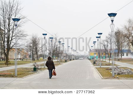 Vista della strada nel Stolin