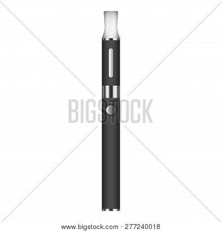 Vapor Electric Cigarette Icon. Realistic Illustration Of Vapor Electric Cigarette Vector Icon For We