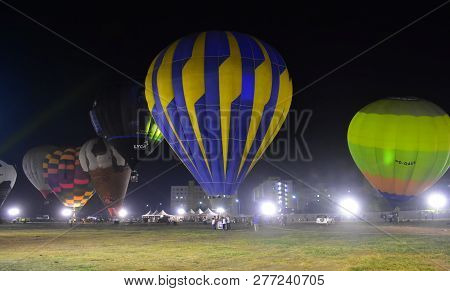 Chennai, Tamilnadu - India, January 6, 2019 : Hot Air Ballon Festival