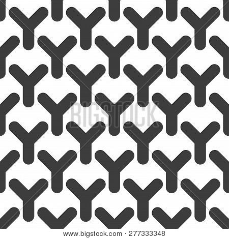 Grunge Geometric Ornament Vector. Beautiful Line Art Monochrome Backdrop. Vintage Abstract Retro Sam