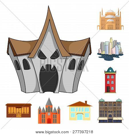 Vector Design Of Building And City Icon. Set Of Building And Business Stock Vector Illustration.