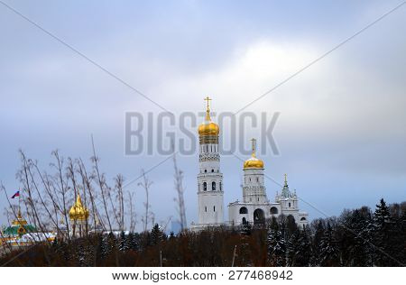 Cathedral On Red Square In Moscow Color