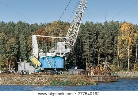 Cleaning And Deepening The River For Navigation.