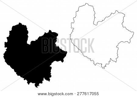 Thai Nguyen Province (socialist Republic Of Vietnam, Subdivisions Of Vietnam) Map Vector Illustratio