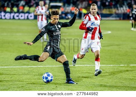 Belgrade, Serbia - December 11, 2018; Thilo Kehrer Playing On A Uefa Champions League Match Red Star