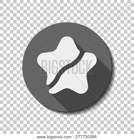 Broken Star Icon Vector Photo Free Trial Bigstock