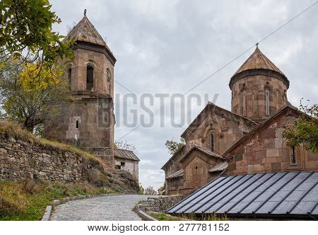 Church Of St. Saba And Bell Tower In Sapara Monastery, Georgia