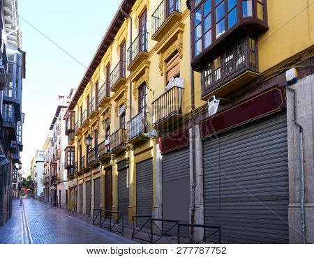 Granada Realejo downtown district in Spain at Andalusia