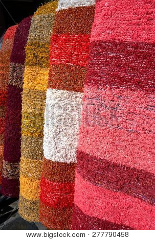 Alpujarras blankets rugs in Granada traditional colorful Serape