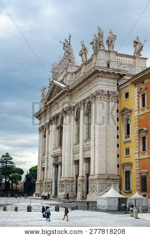 Rome, Italy - October 04, 2018: Basilica Di San Giovanni In Laterano Is Cathedral Of The Most Holy S