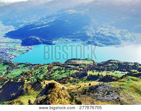 Lake Walensee, Also Known As Lake Walen Or Lake Walenstadt - Cantons Of St. Gallen And Glarus, Switz