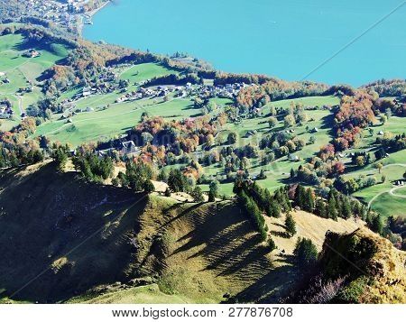 Lake Walensee, Also Known As Lake Walen Or Lake Walenstadt - Cantons Of St. Gallen And Glarus, Switz