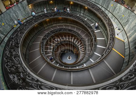 Bramante Staircase In Vatican Museums