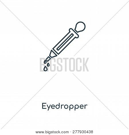 Eyedropper Icon In Trendy Design Style. Eyedropper Icon Isolated On White Background. Eyedropper Vec