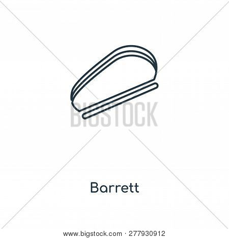 Barrett Icon In Trendy Design Style. Barrett Icon Isolated On White Background. Barrett Vector Icon 