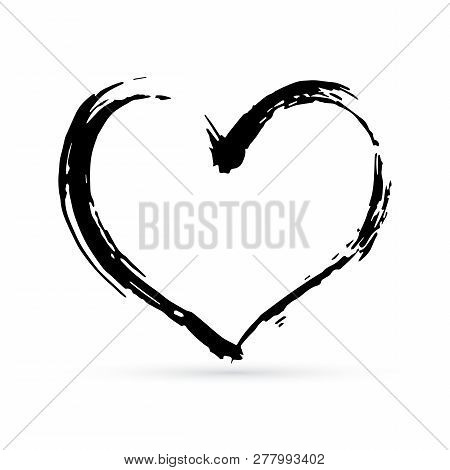 Hand Drown Heart Vector Photo Free Trial Bigstock