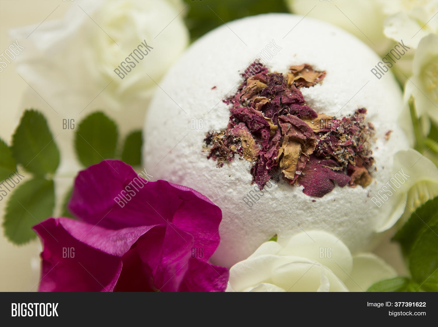 White Bath Bomb Dried Image & Photo (Free Trial) Bigstock