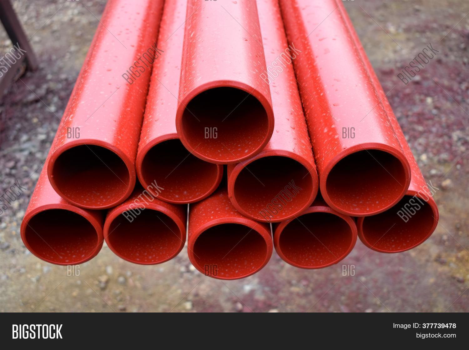 Red Pipes Stored Image & Photo (Free Trial) Bigstock