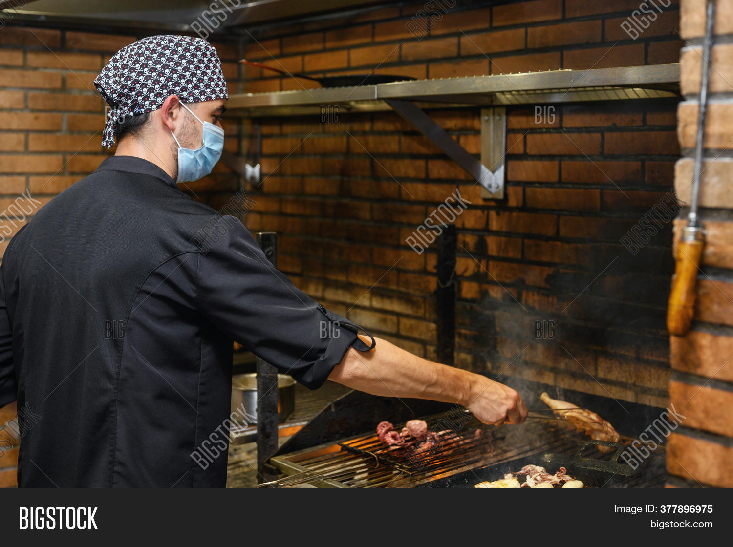 Chef Grilling Steaks Image & Photo (Free Trial) Bigstock