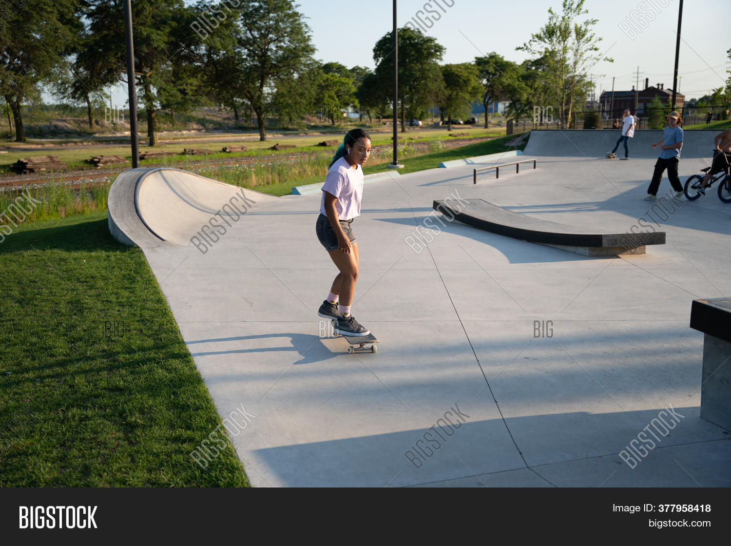 Skaters Bikers Image & Photo (Free Trial) Bigstock