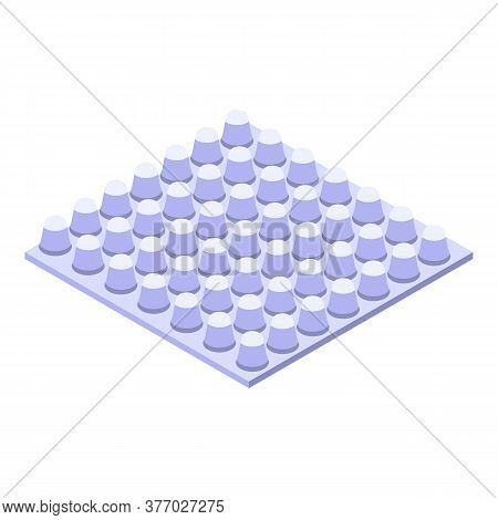 Soundproofing Icon. Isometric Of Soundproofing Vector Icon For Web Design Isolated On White Backgrou