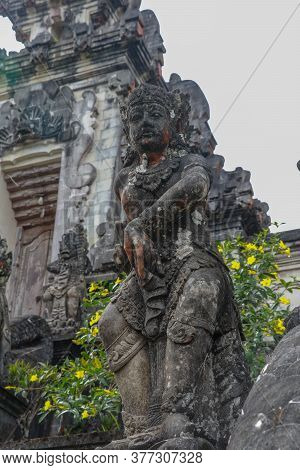 Sculpture In Pura Lempuyang Luhur In West Of Bali, Indonesia