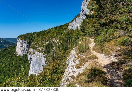 Gorges De La Bourne, The Bourne Canyon Near Villard De Lans, Vercors In France, Europe