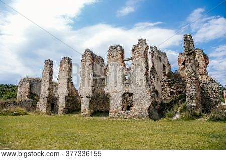 Ruins Of Gothic Fortress And Renaissance Castle Zviretice, Bakov Nad Jizerou, Central Bohemian Regio