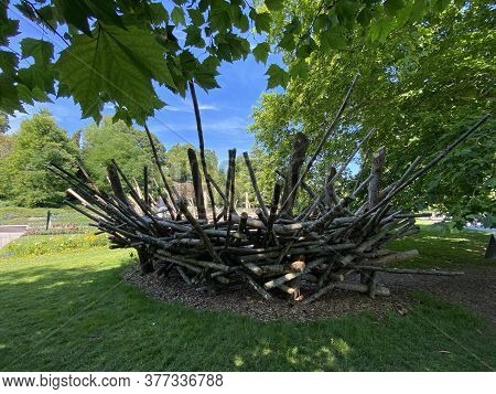 Mainau Kids World Adventure Playground Or Mainau-kinderplatz (flower Island Mainau On The Lake Const