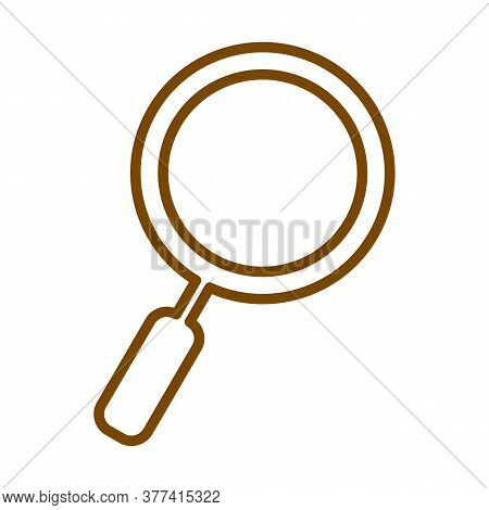 Frying Pan Icon. Drop Shadow Pan Icon. Kitchen Utensil. Restaurant Cooking Equiment. Isolated Frying
