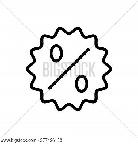 Percent Outline Icon Isolated. Symbol, Logo Illustration For Mobile Concept, Web Design And Games.